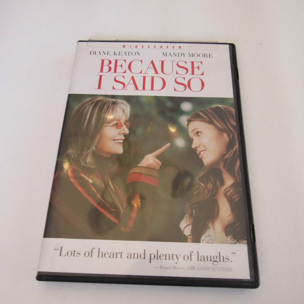 Because I Said So‎ DVD 2007 Widescreen Diane Keaton Mandy Moore RomCom PG-13